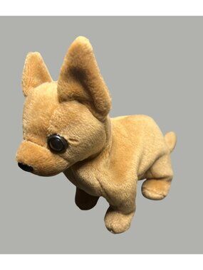 Tiny Chihuahua Plush Toy 6" Handmade Tan Soft Stuffed Animal Collectible Gift